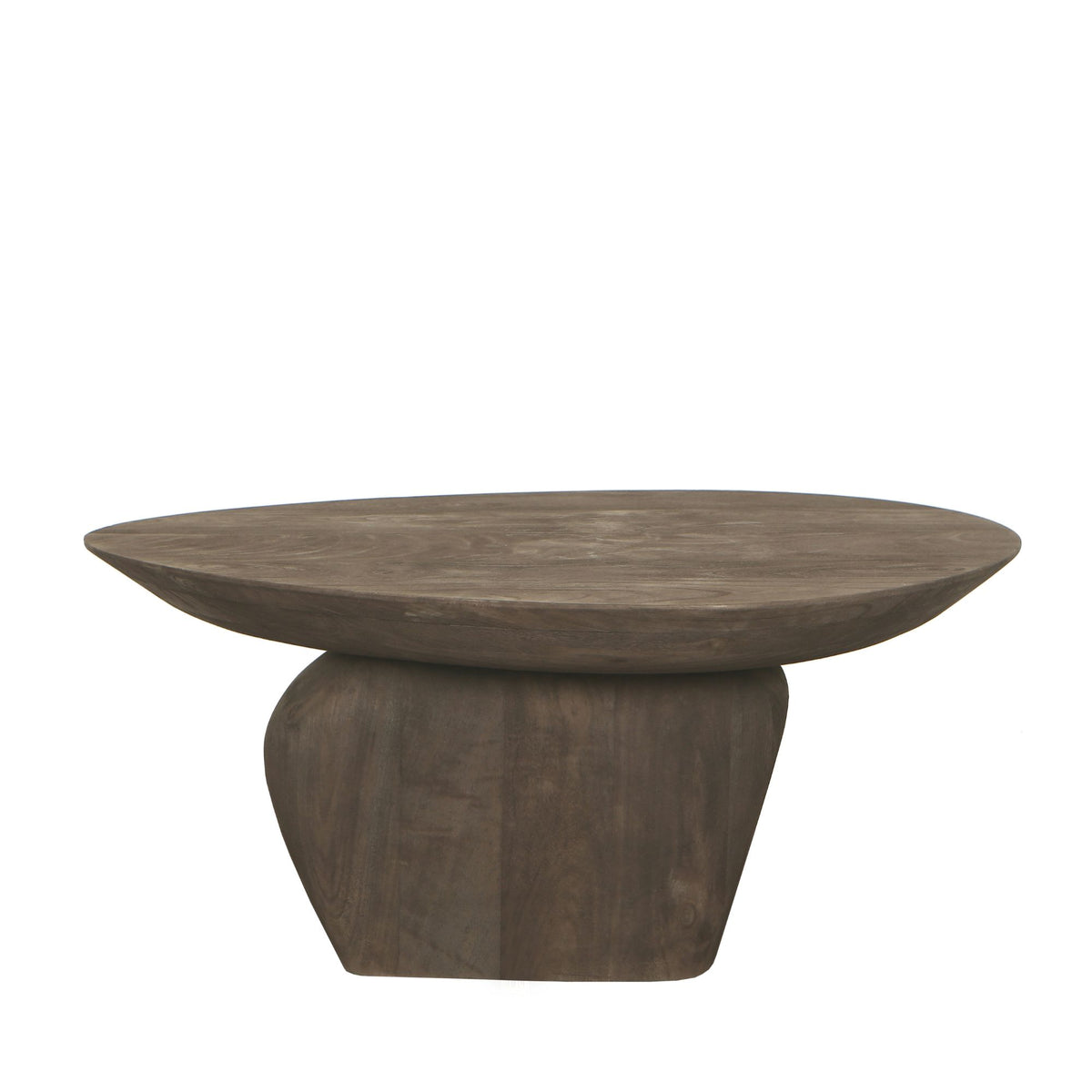 Mesa de centro Harshad de madera de mango marrón, orgánica PTMD