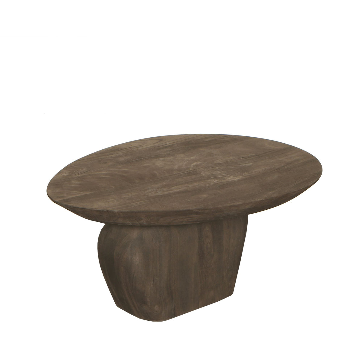 Mesa de centro Harshad de madera de mango marrón, orgánica PTMD