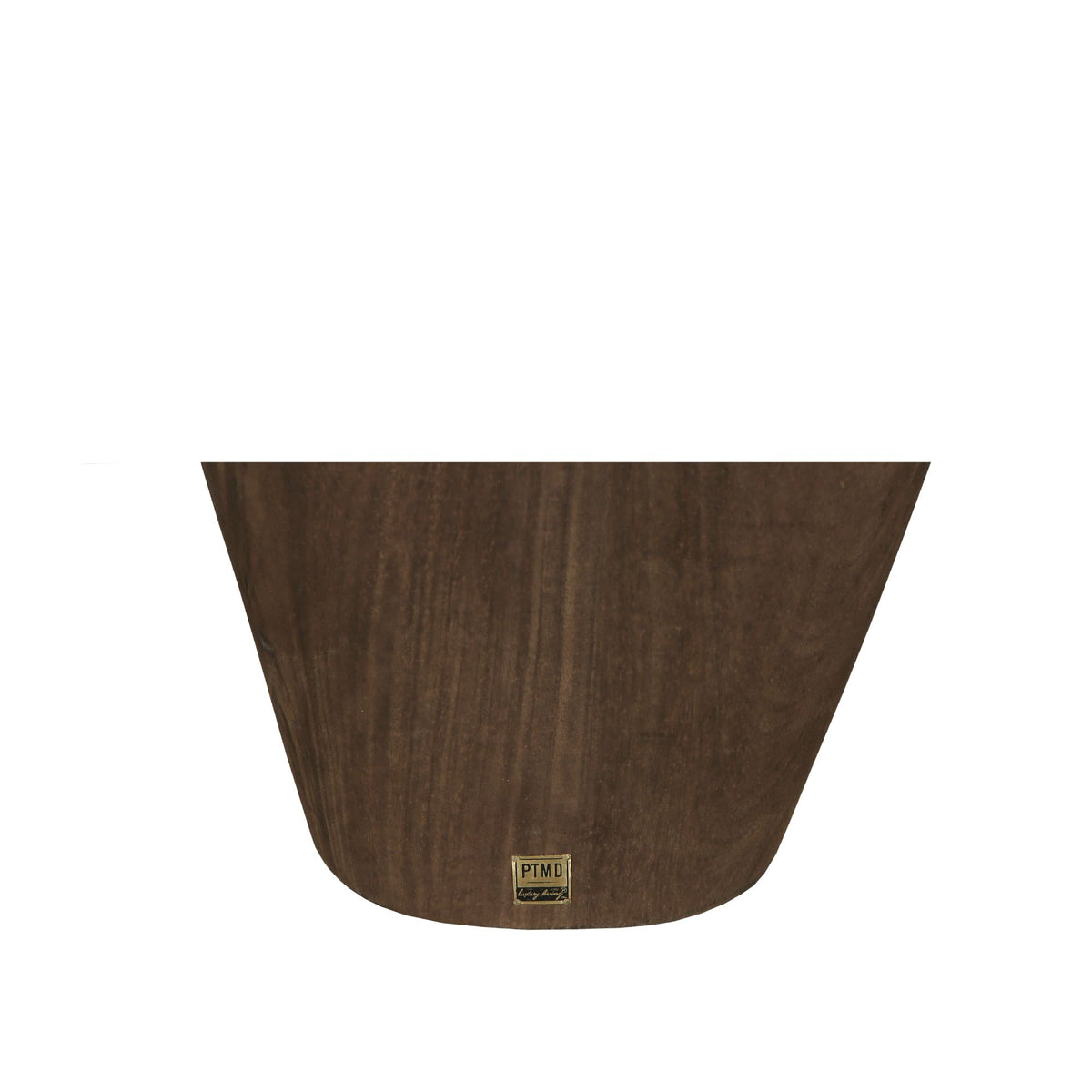 Mesa auxiliar Harshad de madera de mango marrón, forma orgánica, PTMD