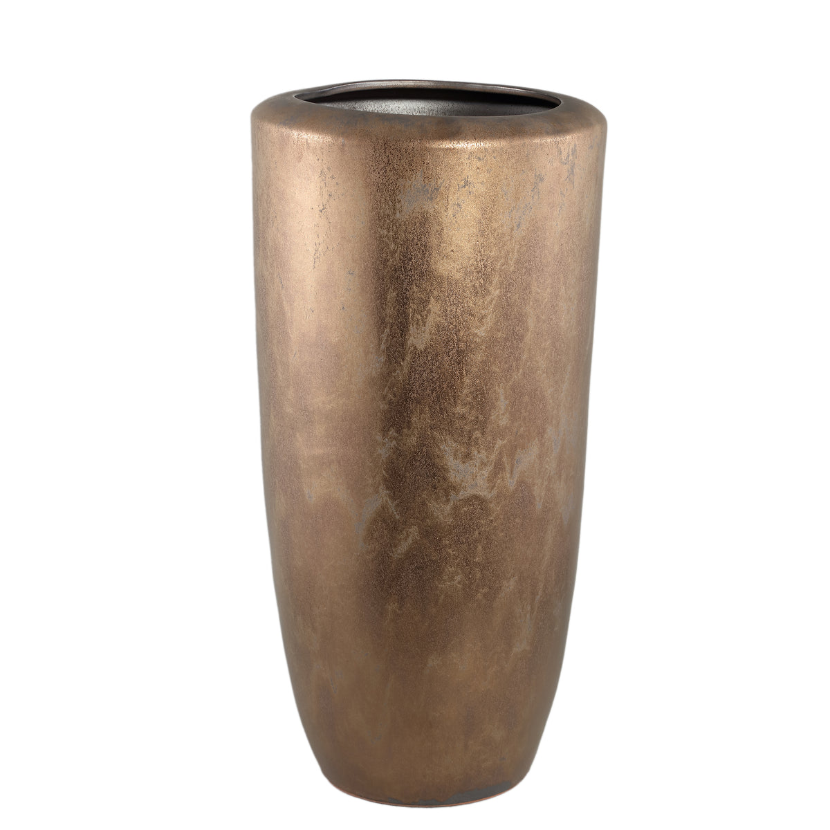 Kyleigh Bronce Redondo Cerámica Maceta Smooth High XL PTMD