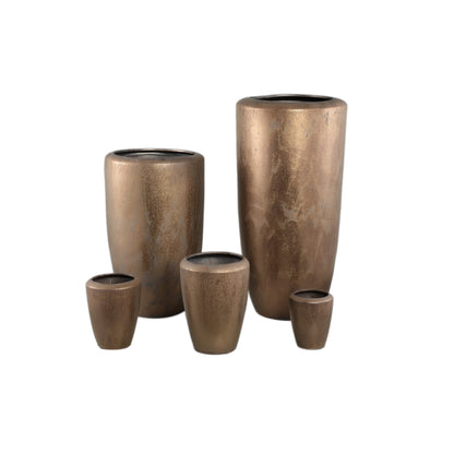 Kyleigh Bronce Redondo Cerámica Maceta Smooth High XL PTMD
