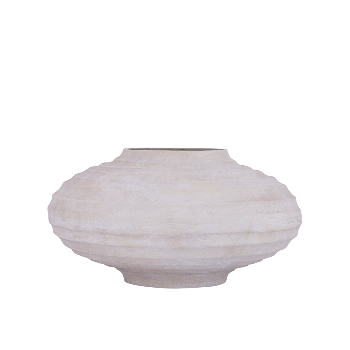 Olla Kody Beige Stone Wash de aluminio fundido acanalada L PTMD