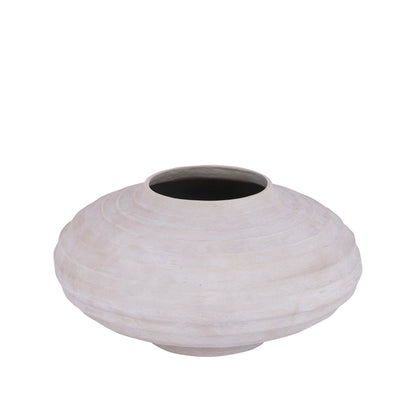 Olla Kody Beige Stone Wash de aluminio fundido acanalada L PTMD