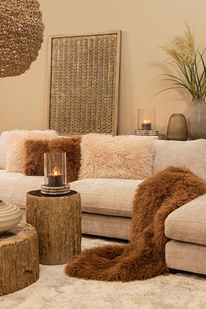 Olla Kody Beige Stone Wash de aluminio fundido acanalada L PTMD