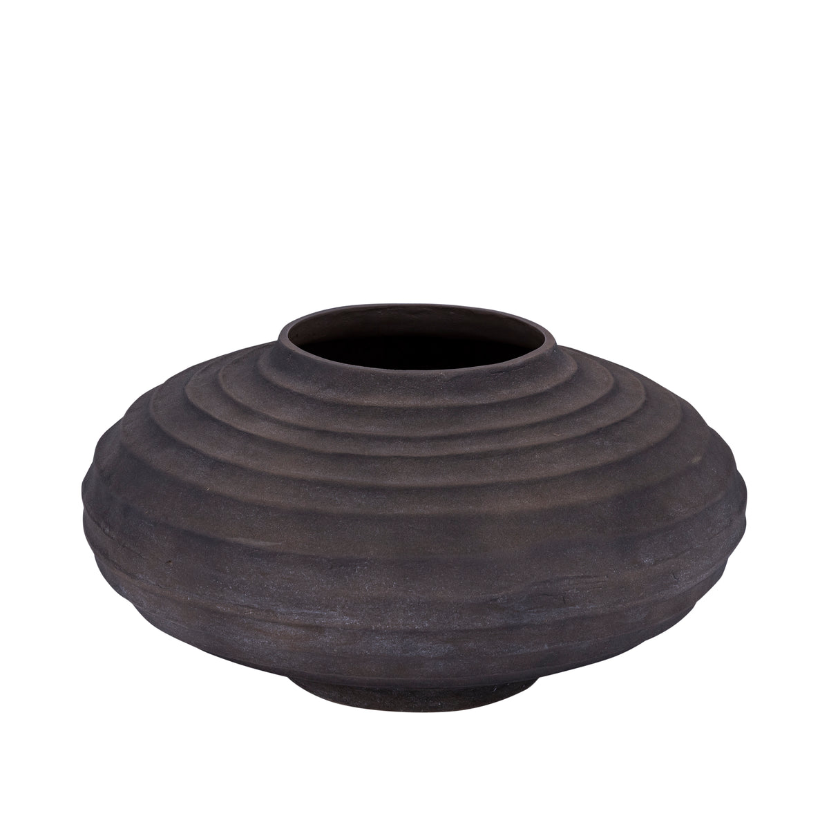 Kody Brown Stone Wash maceta acanalada de aluminio fundido L PTMD