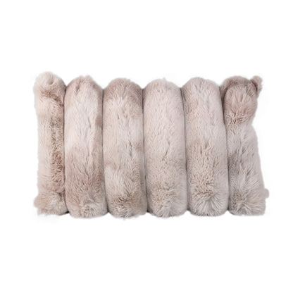 Cojín Divvo Beige de Canalé Ancho Rectangular PTMD
