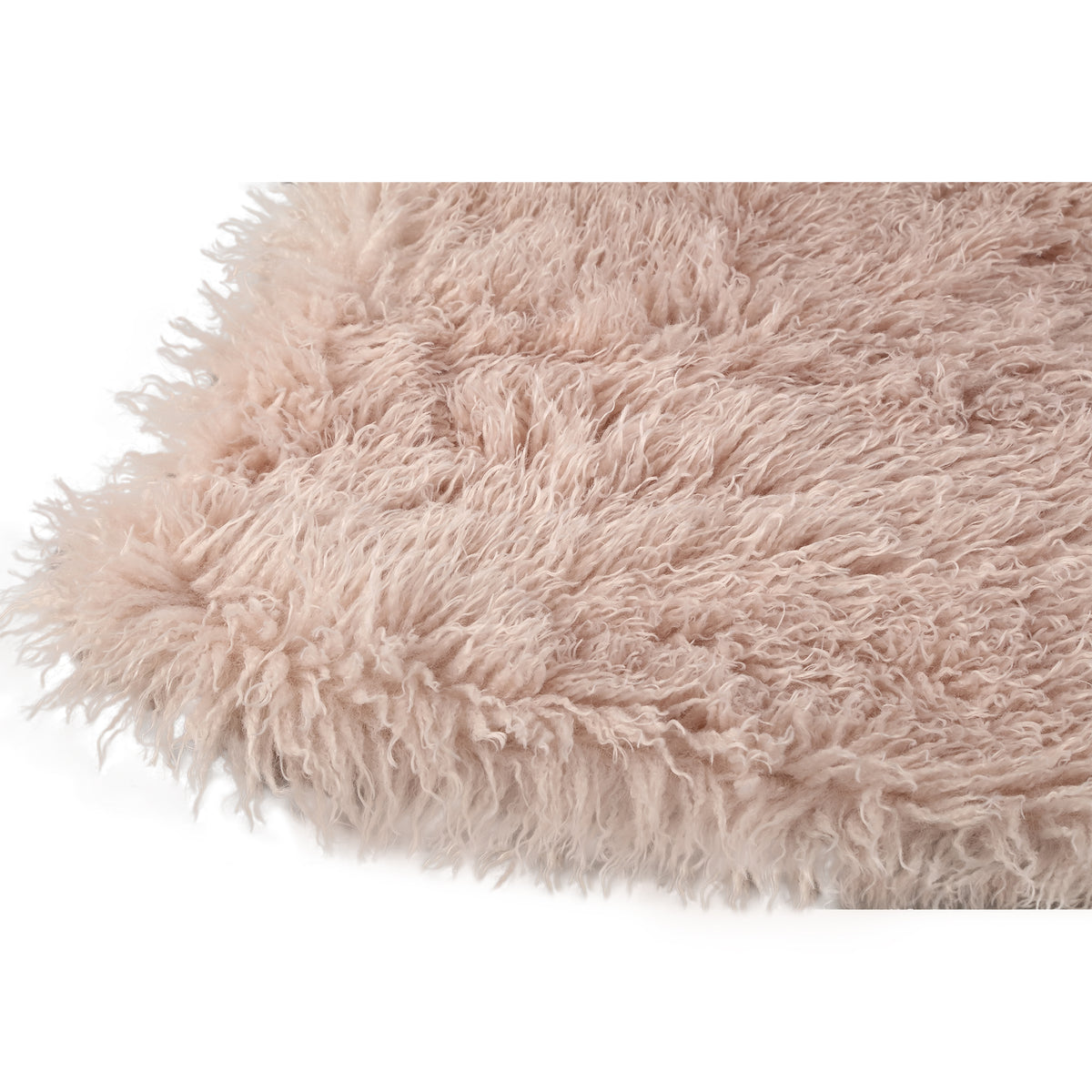Manta Rexx Beige de Piel Sintética de Oveja Grande PTMD