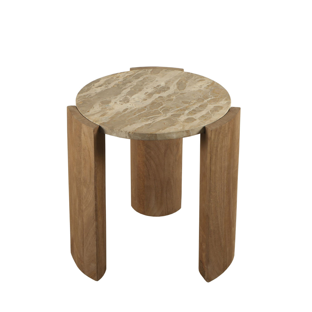 Mesa auxiliar Javina Mármol Natural Ø52cm PTMD