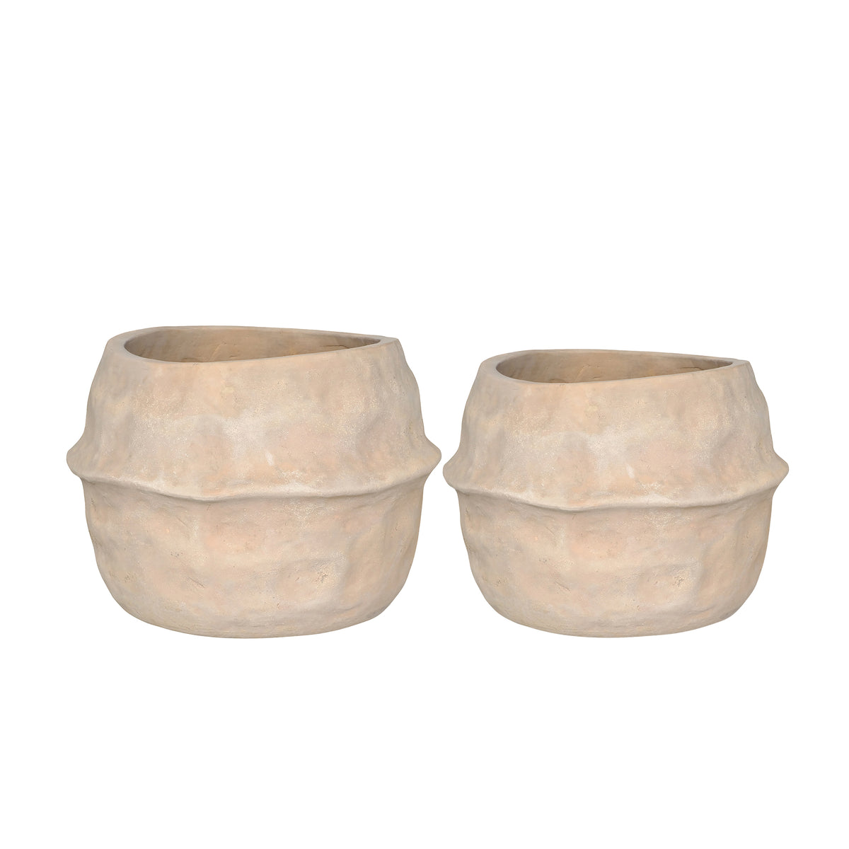 Juego de 2 macetas de terracota Kendra PTMD
