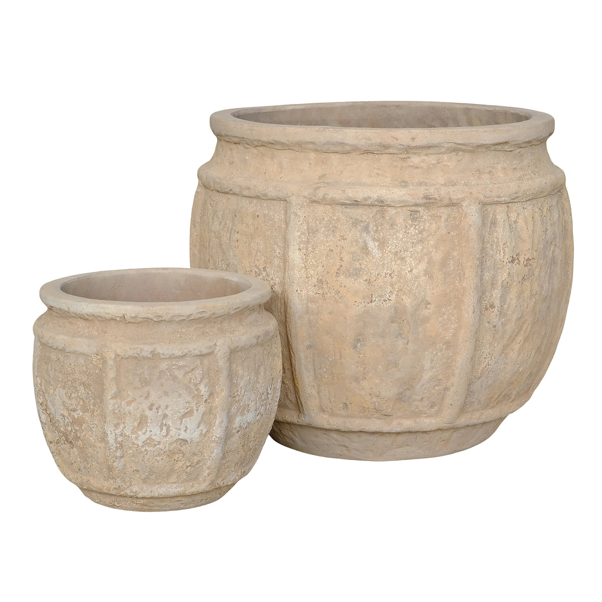 Juego de 2 macetas de terracota Kendra PTMD