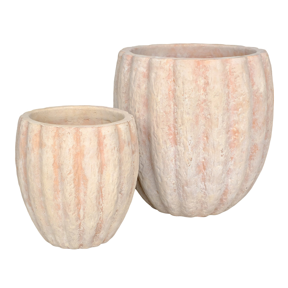 Juego de 2 macetas de terracota Kendra PTMD