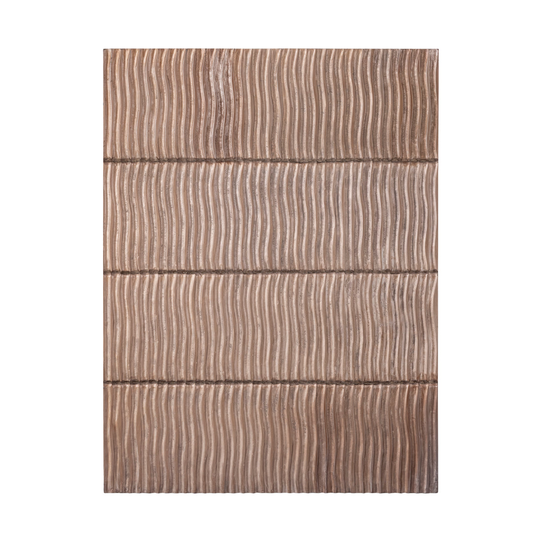 Panel de pared Seline bronce MDF con rayas onduladas en capas S PTMD