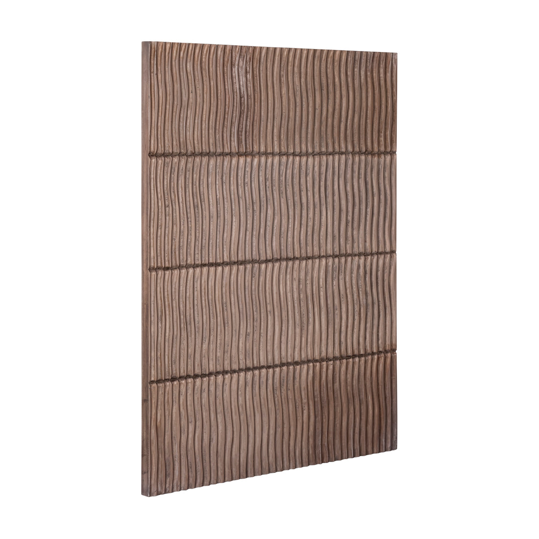 Panel de pared Seline bronce MDF con rayas onduladas en capas S PTMD