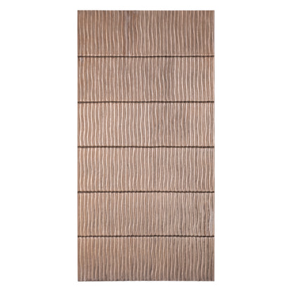 Panel de pared Seline bronce MDF con rayas onduladas en capas L PTMD