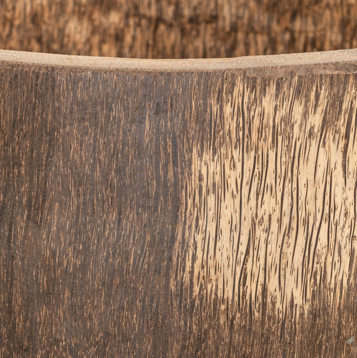 Maceta de madera de palisandro Jamez de lujo extra pequeña Ø50x60 cm PTMD