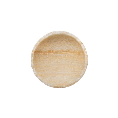 Draya Onyx Blanco Cuenco Orgánico Redondo Pequeño PTMD