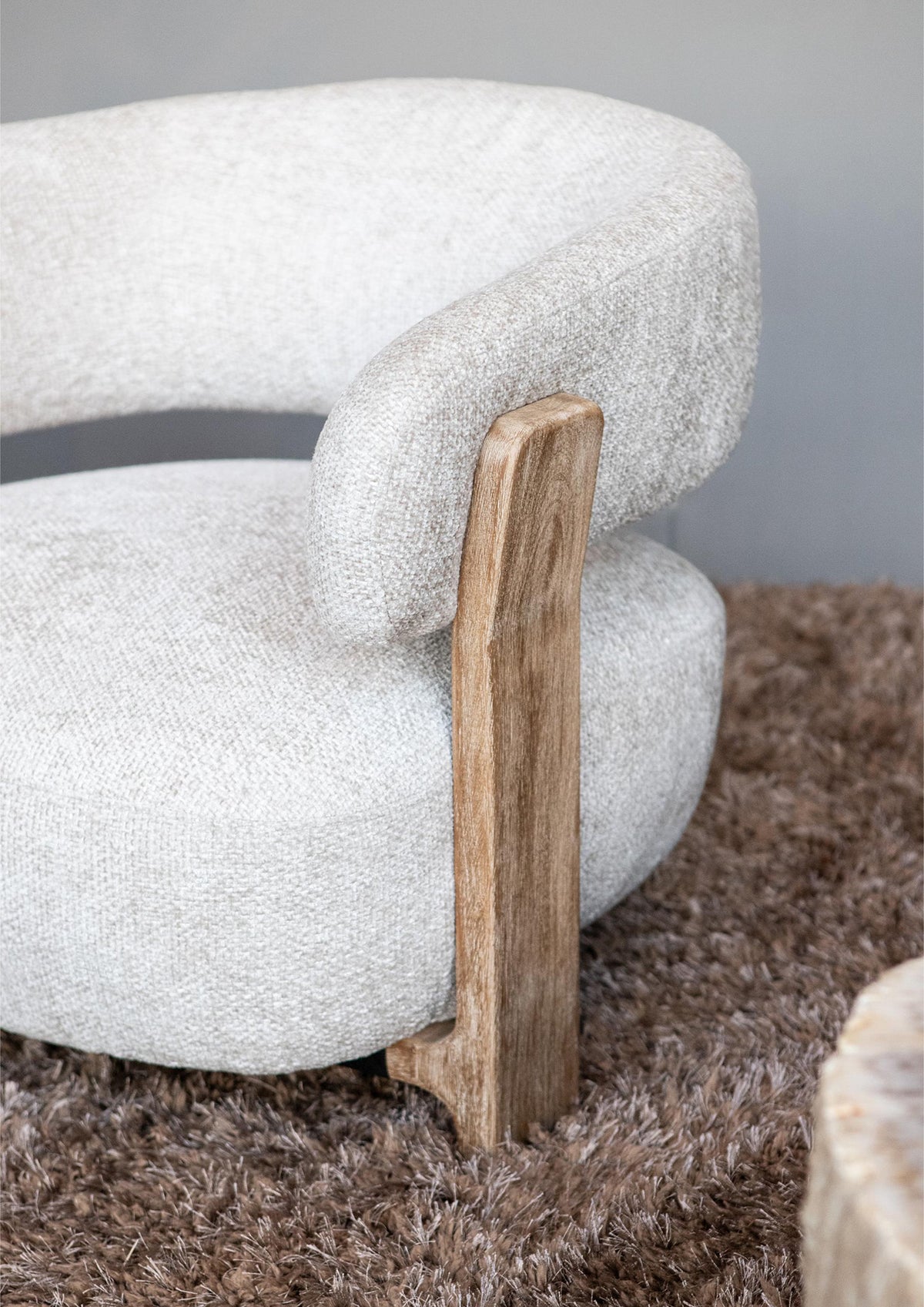Sillón Mire Cream Legacy 15 Dove Madera de caucho PTMD