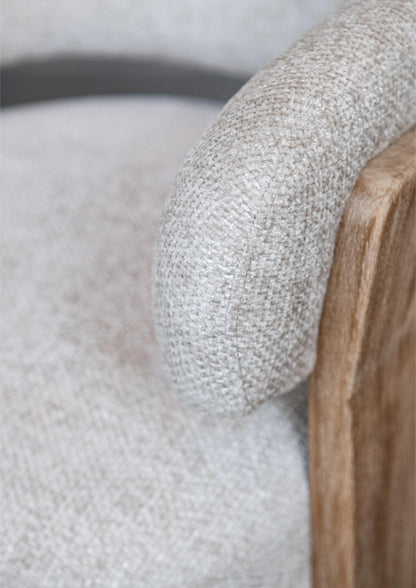 Sillón Mire Cream Legacy 15 Dove Madera de caucho PTMD