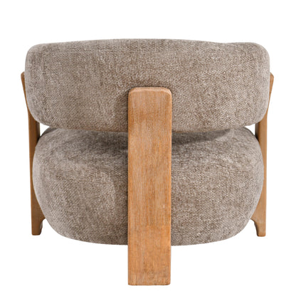 Sillón Mire Taupe Legacy 3 Mink Madera de caucho PTMD