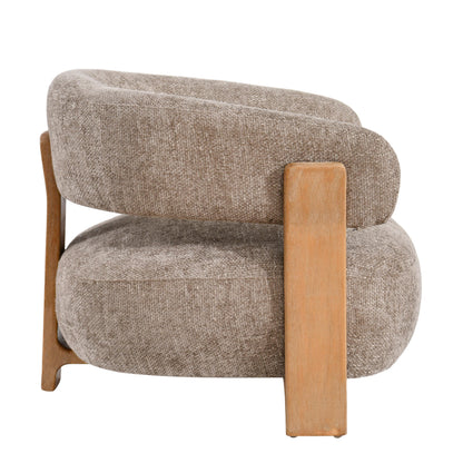 Sillón Mire Taupe Legacy 3 Mink Madera de caucho PTMD