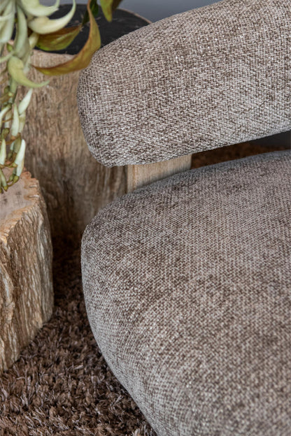 Sillón Mire Taupe Legacy 3 Mink Madera de caucho PTMD