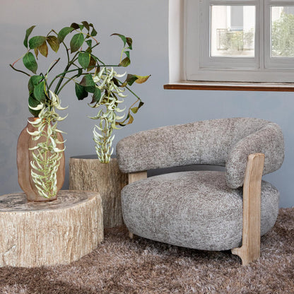 Sillón Mire Taupe Legacy 3 Mink Madera de caucho PTMD