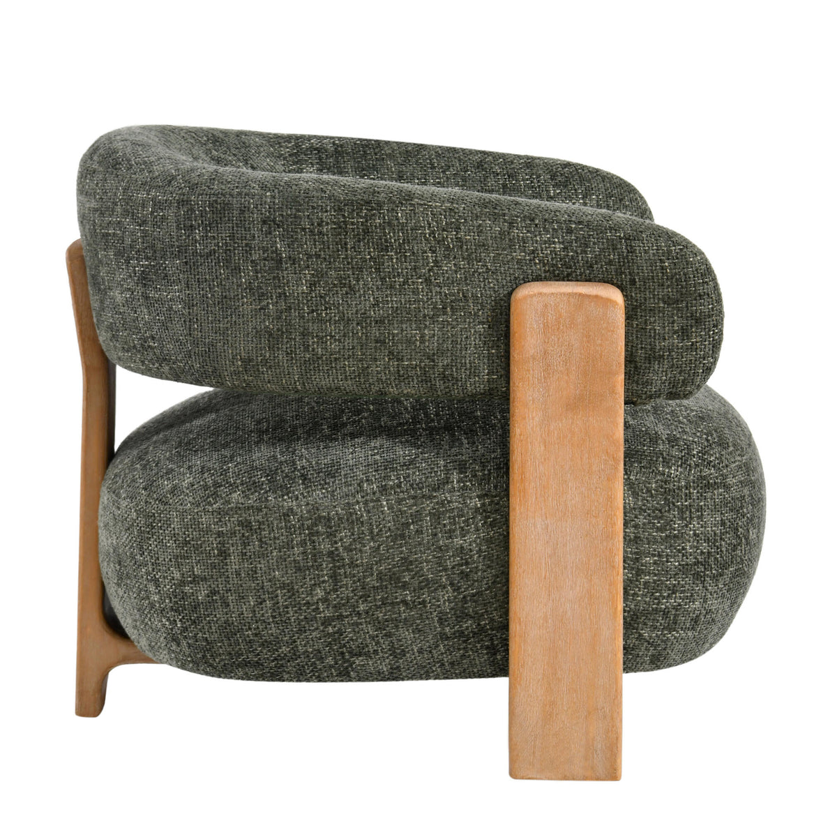 Sillón Mire Green Legacy 10 verde oliva madera de caucho PTMD