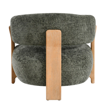 Sillón Mire Green Legacy 10 verde oliva madera de caucho PTMD