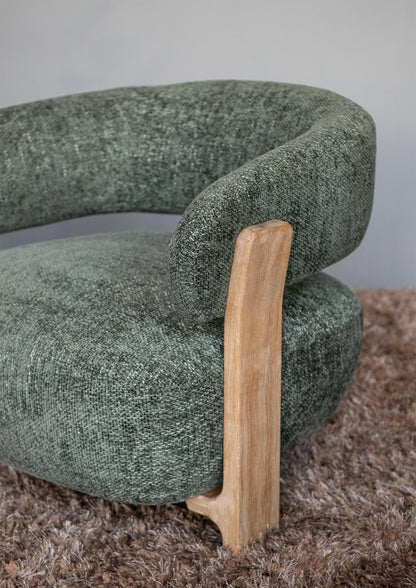 Sillón Mire Green Legacy 10 verde oliva madera de caucho PTMD