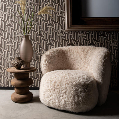 Sillón Aphrodite Small Beige Nep Bond PTMD