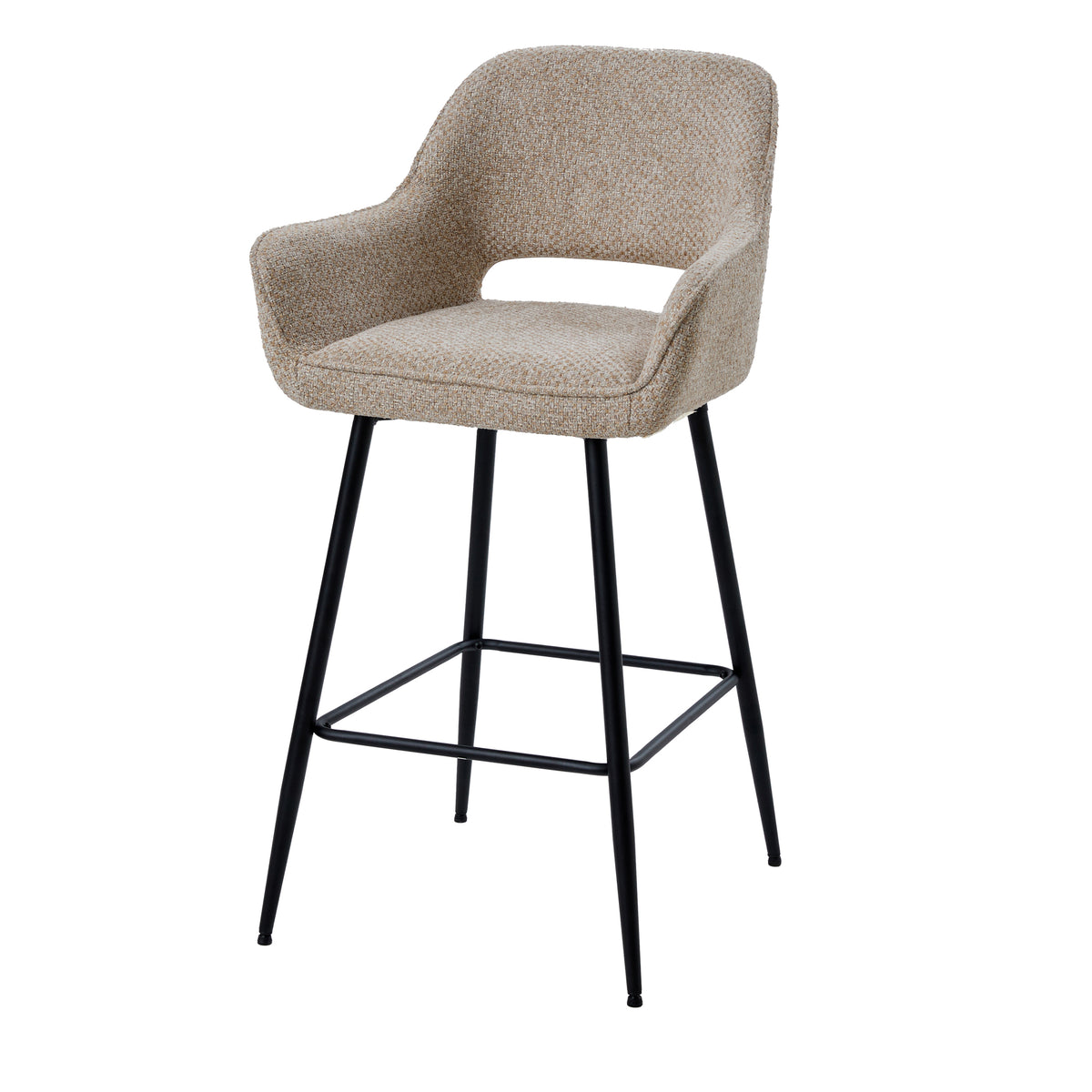 Juego de 2 taburetes de bar Fal Low Opulence en color topo PTMD