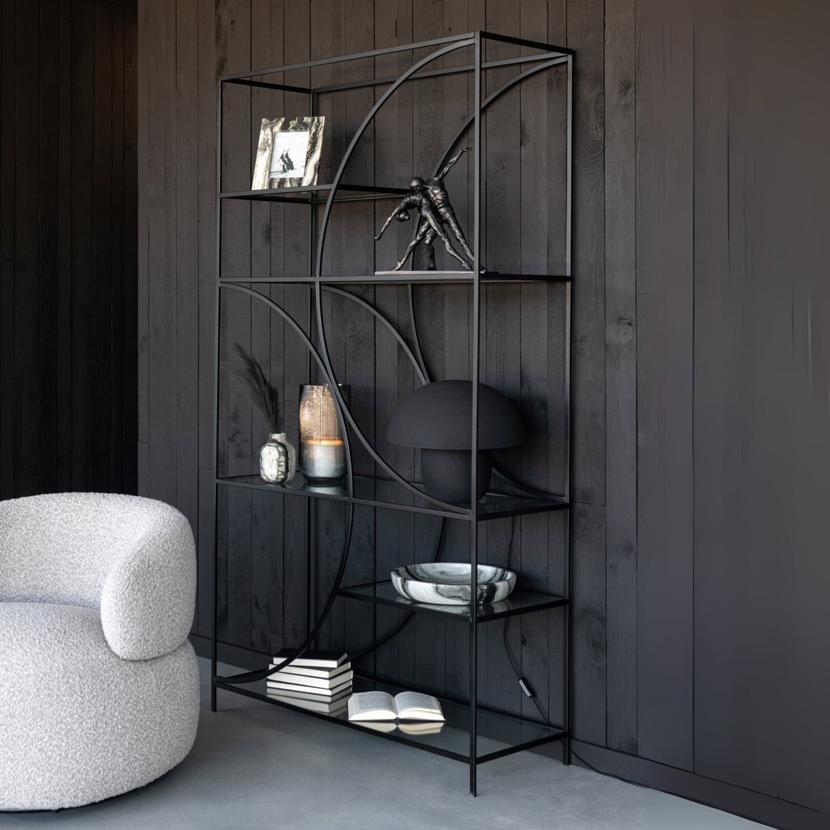 Estantería Nyr Hierro Negro J-Line