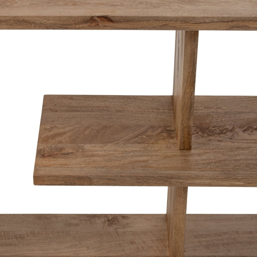 Librería de madera de mango natural J-Line