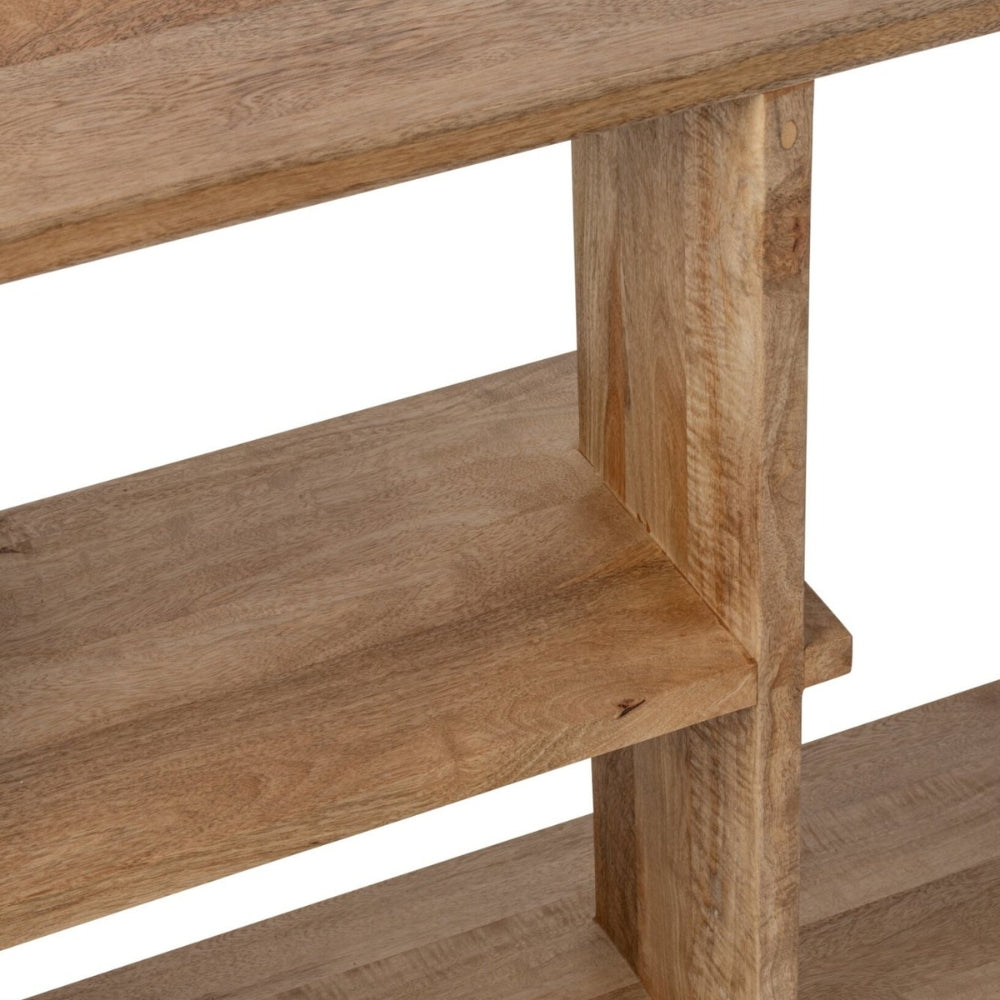 Librería de madera de mango natural J-Line