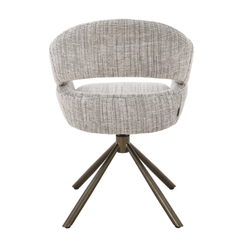 MUST Living Silla de comedor giratoria Clooney Beige