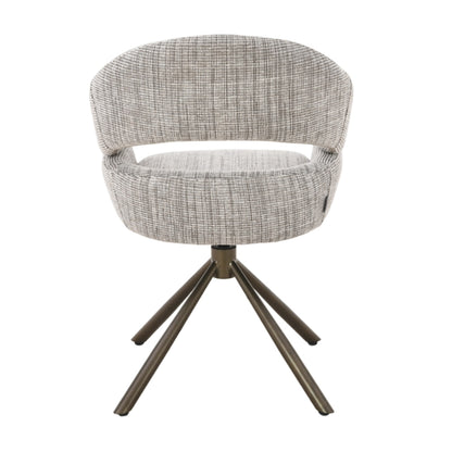 MUST Living Silla de comedor giratoria Clooney Beige