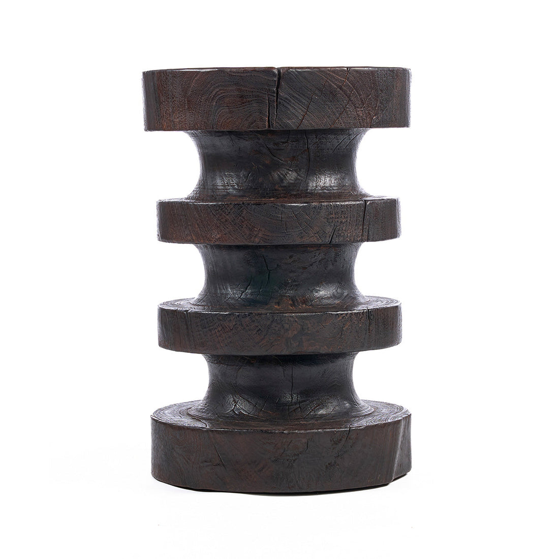 Mesa auxiliar Mocha Rings en nogal oscuro Bazar Bizar