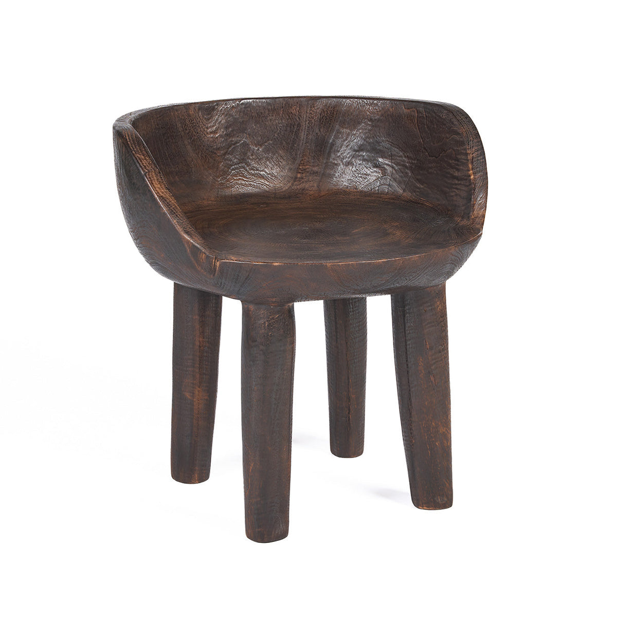 Silla baja Sit Happens - Nogal oscuro Bazar Bizar