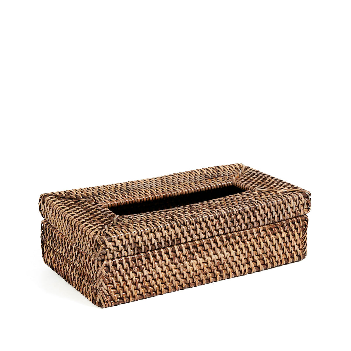 Caja de pañuelos Rattan Classic - Marrón natural Bazar Bizar