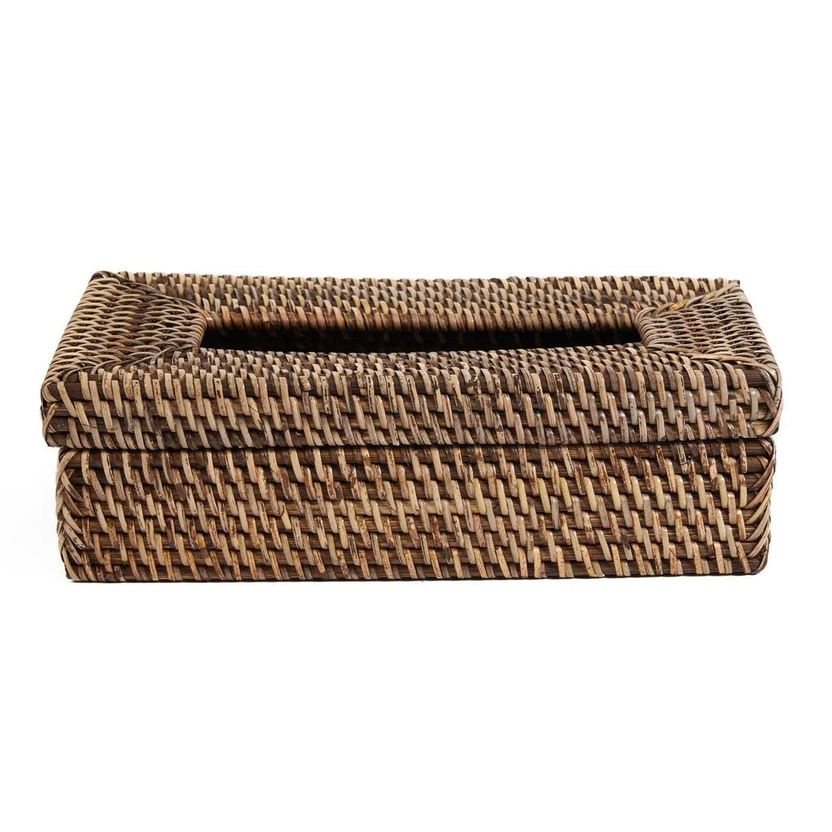 Caja de pañuelos Rattan Classic - Marrón natural Bazar Bizar