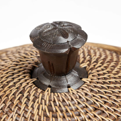 Cesta Opberg Crown Marrón Natural Bazar Bizar