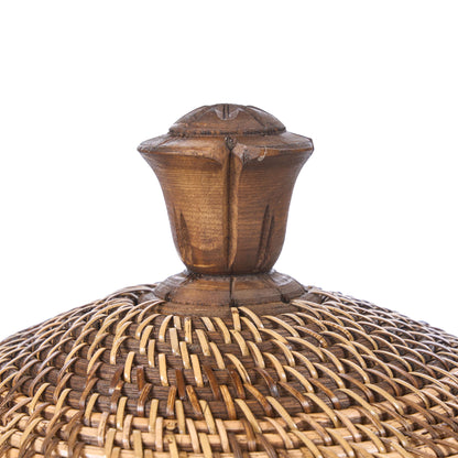 Cesta Opberg Crown Marrón Natural Bazar Bizar