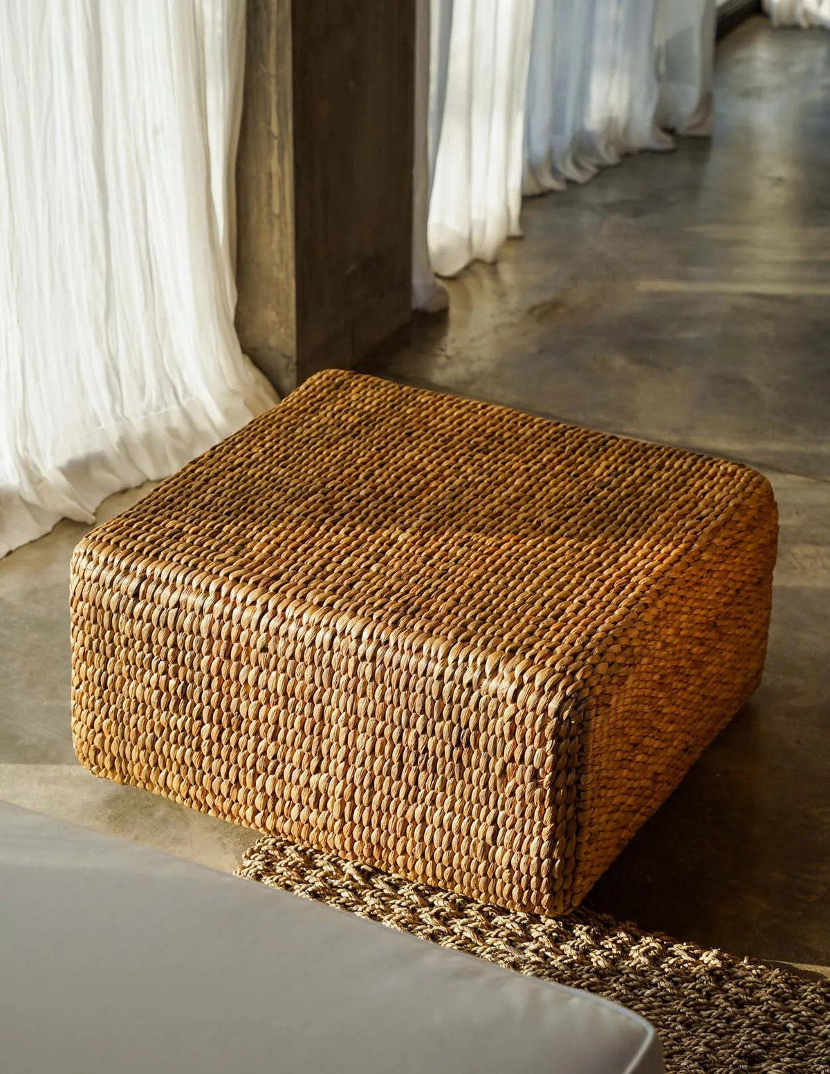 Puf Jacinto Cuadrado - Natural - M Bazar Bizar