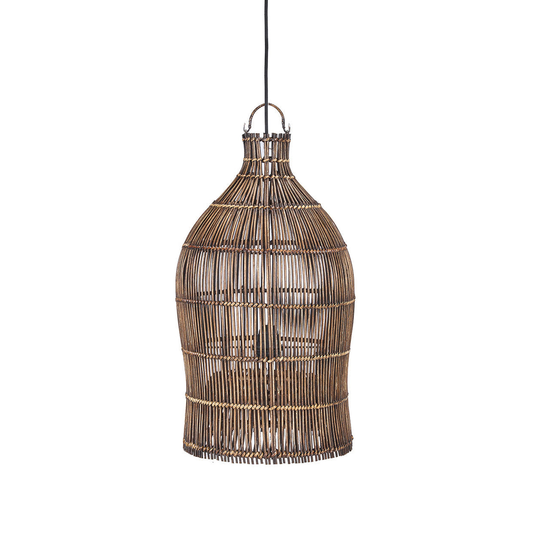 Lámpara colgante Woven Bell Nogal Oscuro S Bazar Bizar