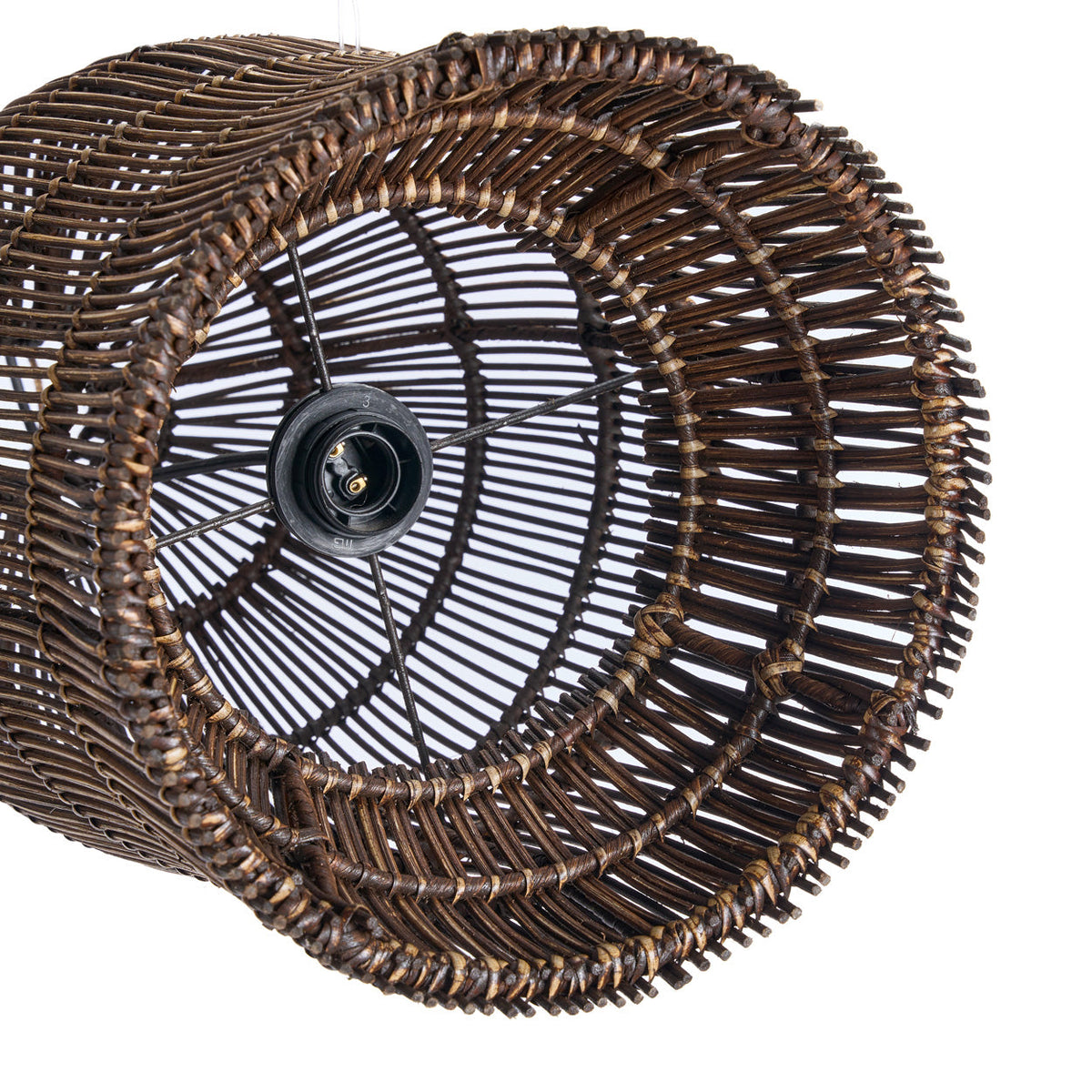 Lámpara colgante Woven Bell Nogal Oscuro S Bazar Bizar