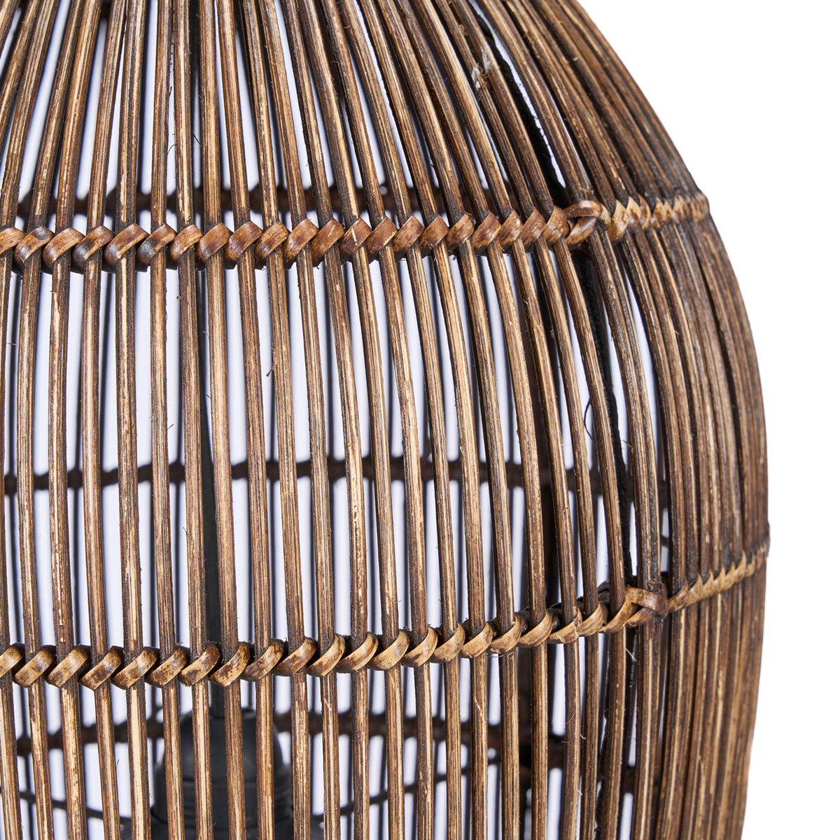 Lámpara colgante Woven Bell Nogal Oscuro S Bazar Bizar