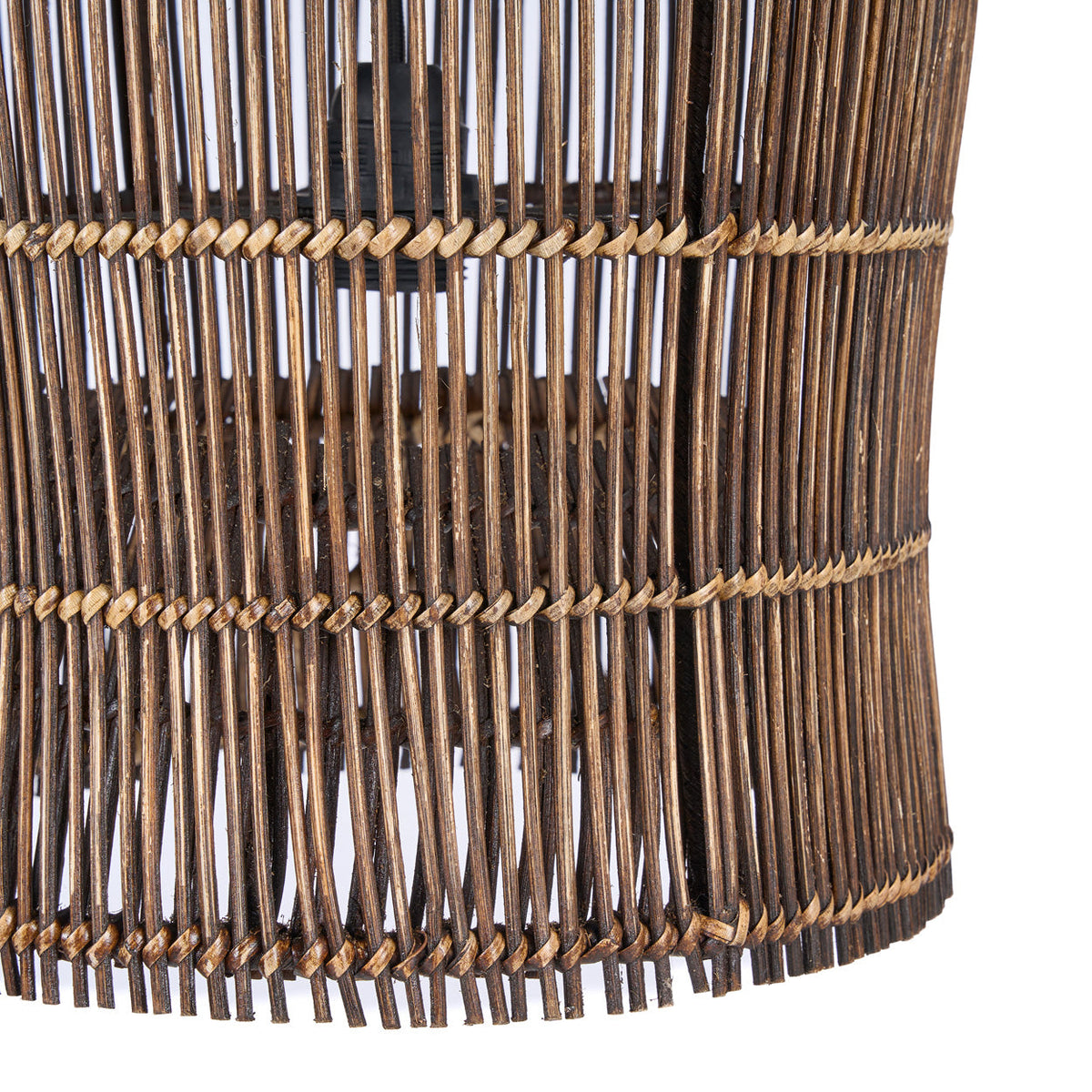 Lámpara colgante Woven Bell Nogal Oscuro S Bazar Bizar