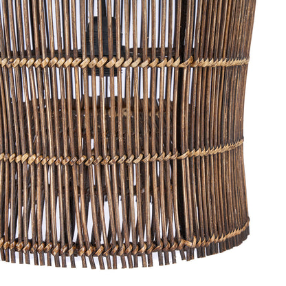 Lámpara colgante Woven Bell Nogal Oscuro S Bazar Bizar