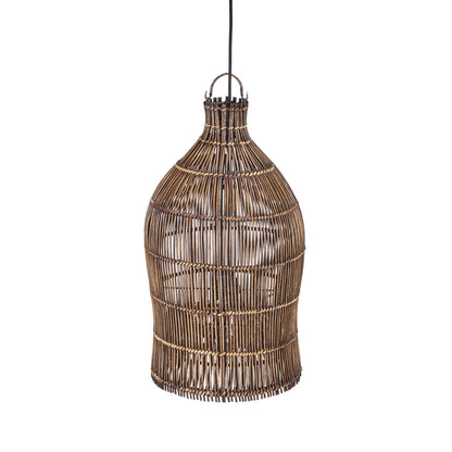 Lámpara colgante Woven Bell Nogal Oscuro S Bazar Bizar