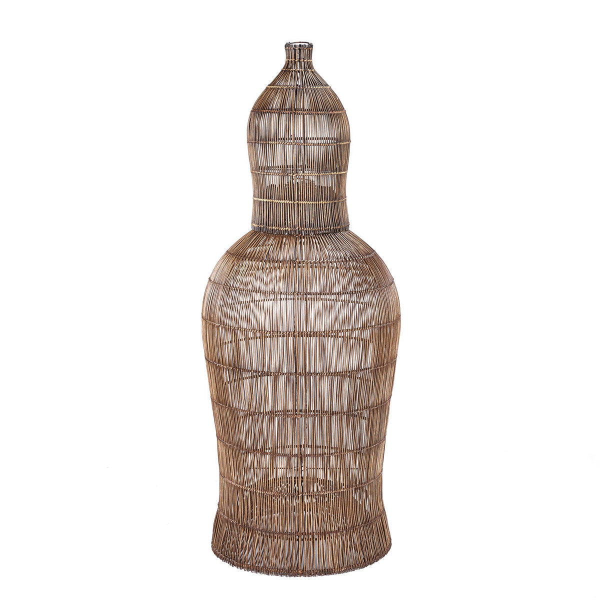 Lámpara colgante Woven Bell Nogal Oscuro S Bazar Bizar